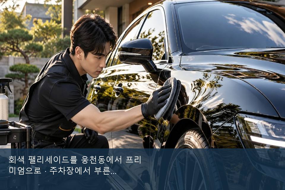 회색 팰리세이드를 웅천동에서 프리미엄으로 · 주차장에서 부른 날