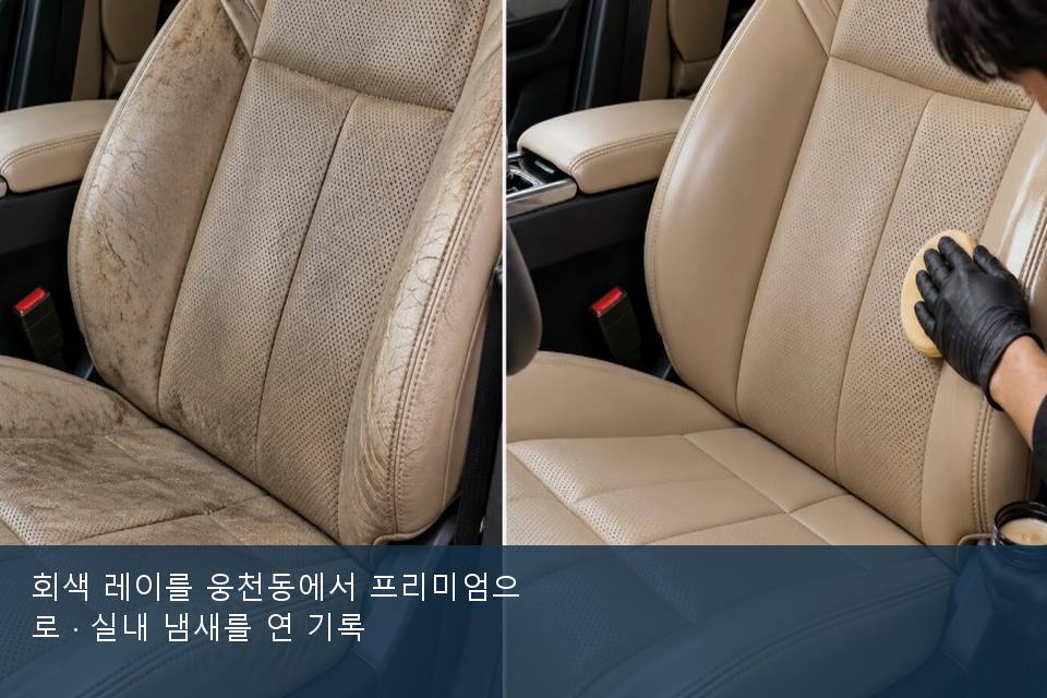 회색 레이를 웅천동에서 프리미엄으로 · 실내 냄새를 연 기록