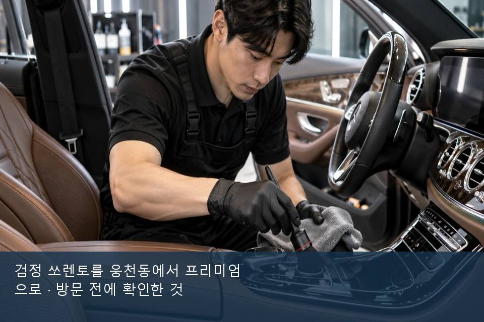 검정 쏘렌토를 웅천동에서 프리미엄으로 · 방문 전에 확인한 것